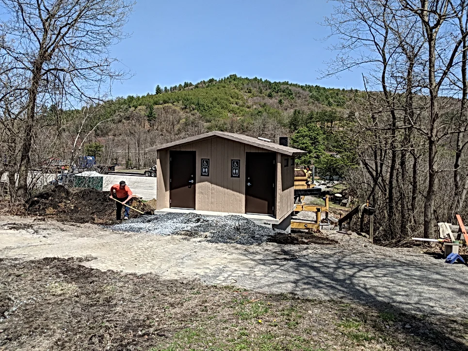 Vault toilet. New vault toilet installed 5/2/18 - Riverview Park